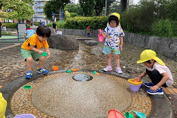 水あそび♪